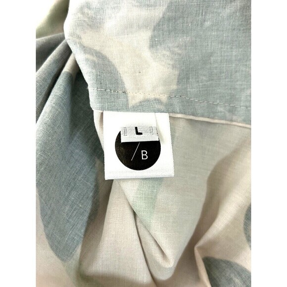 Alexandra Bueno Manglar Rebecca Shirt Women Sz L Pink Black Puff Sleeve Wrap Top - Picture 11 of 12